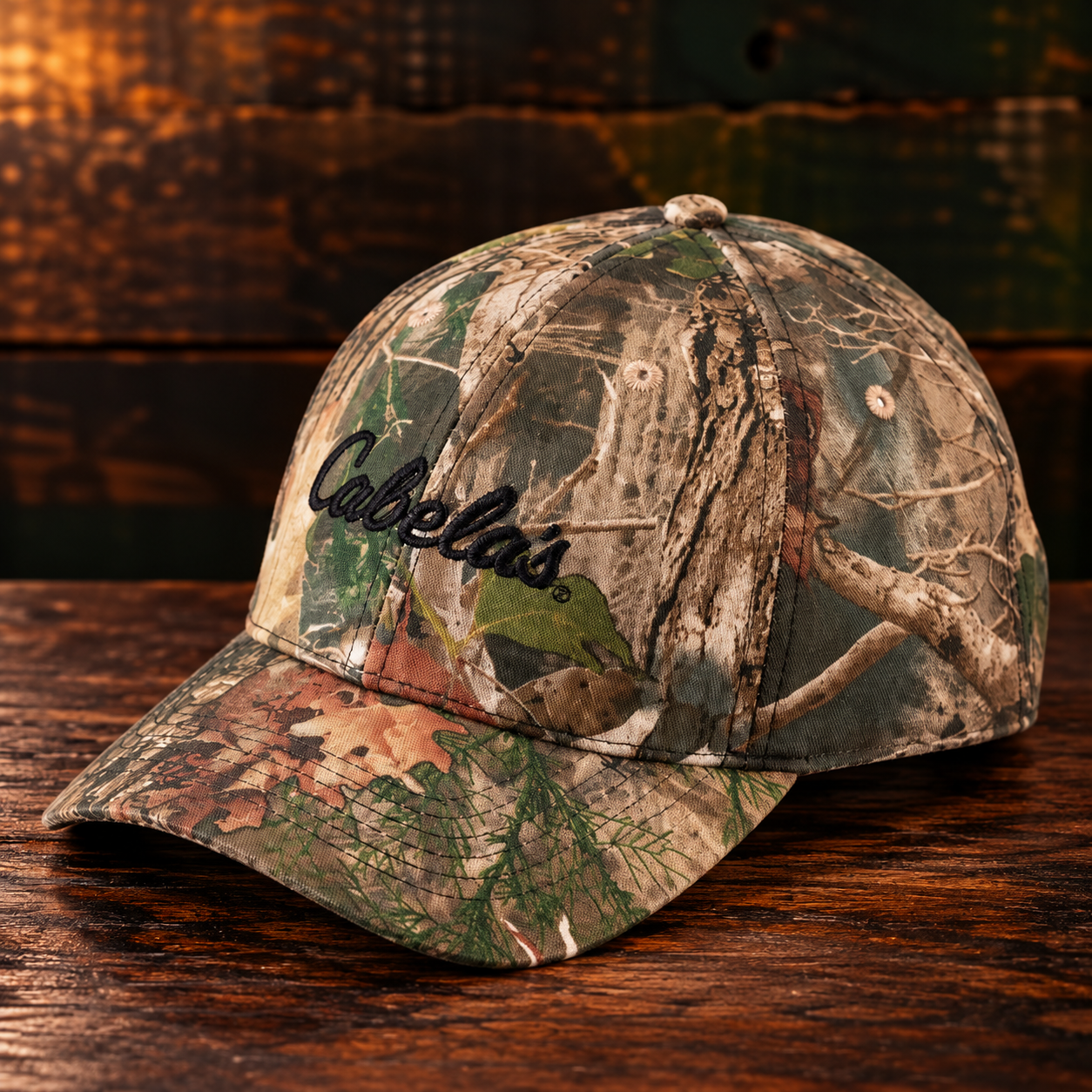 Bone Cabela's Camo Tonal Logo Cap - TrueTimber Kanati