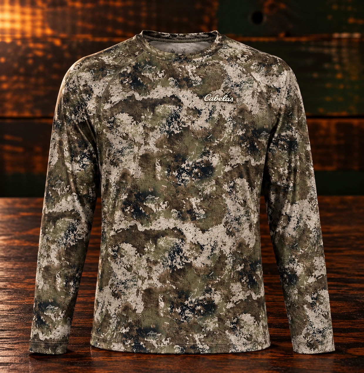 Camisa Manga Longa Cabela's Lightweight Performance Long-Sleeve Shirt - TrueTimber Strata