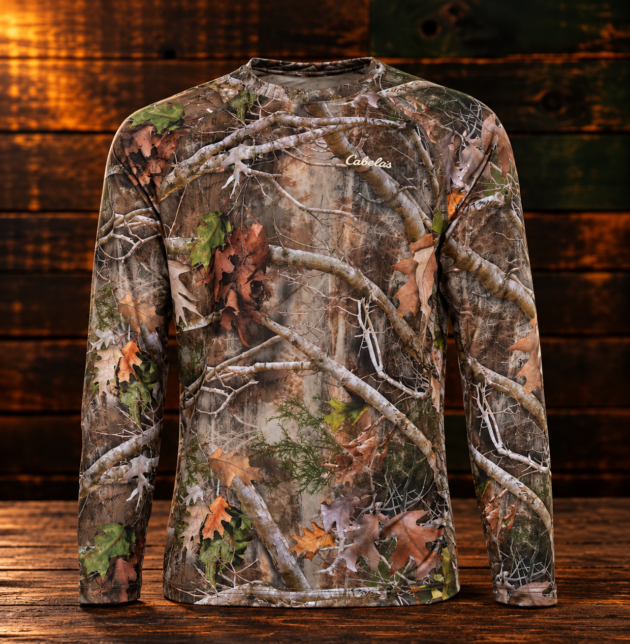 Camisa Manga Longa Cabela's Lightweight Performance Long-Sleeve Shirt - TrueTimber Kanati